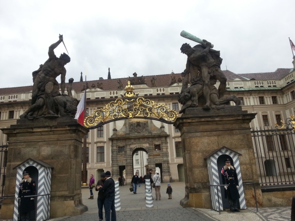 Ingången till Prags slott